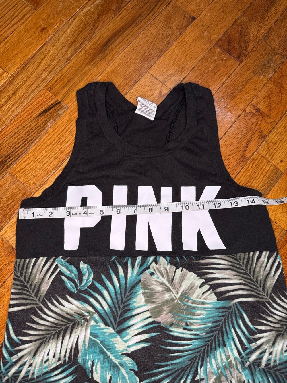 Victoria's Secret PINK Black Crewneck Tee - Picture 5 of 6